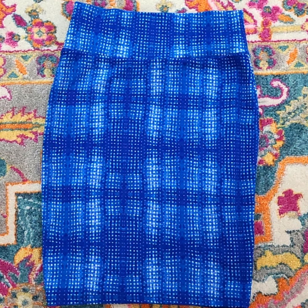 LulaRoe Blue Skirt